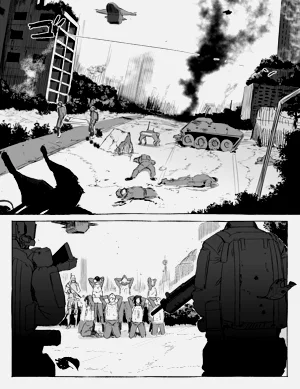 被俘虏的女兵们图